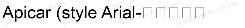 Apicar (style Arial字体转换